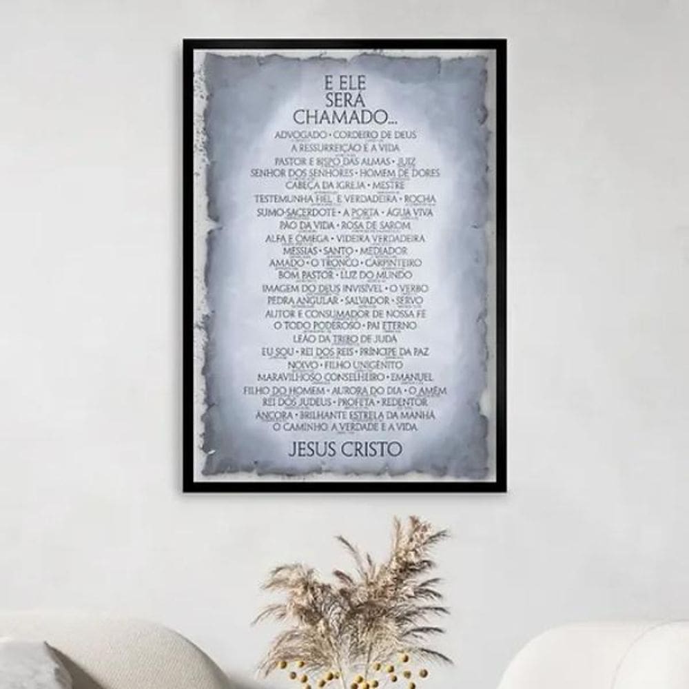 Quadro E Ele Será Chamado - Jesus 45X34Cm