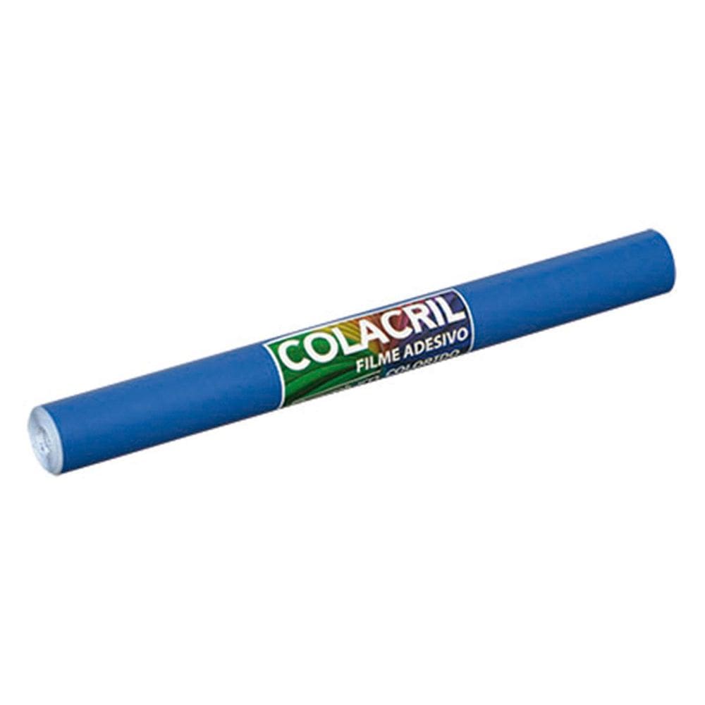Papel Filme Adesivo 45CmX10M Colacril Azul Escuro 301A11C81C