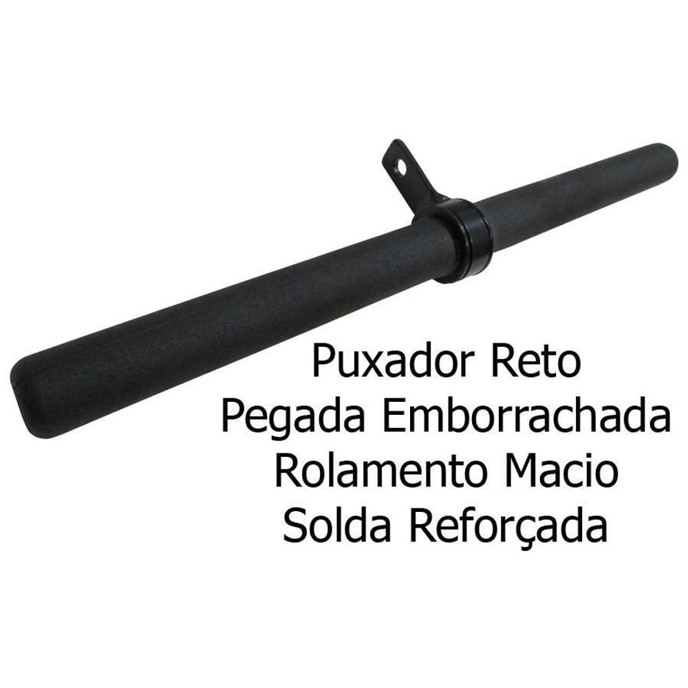 Puxador Reto Com Rolamento 50Cm + Puxador Triângulo Maciço