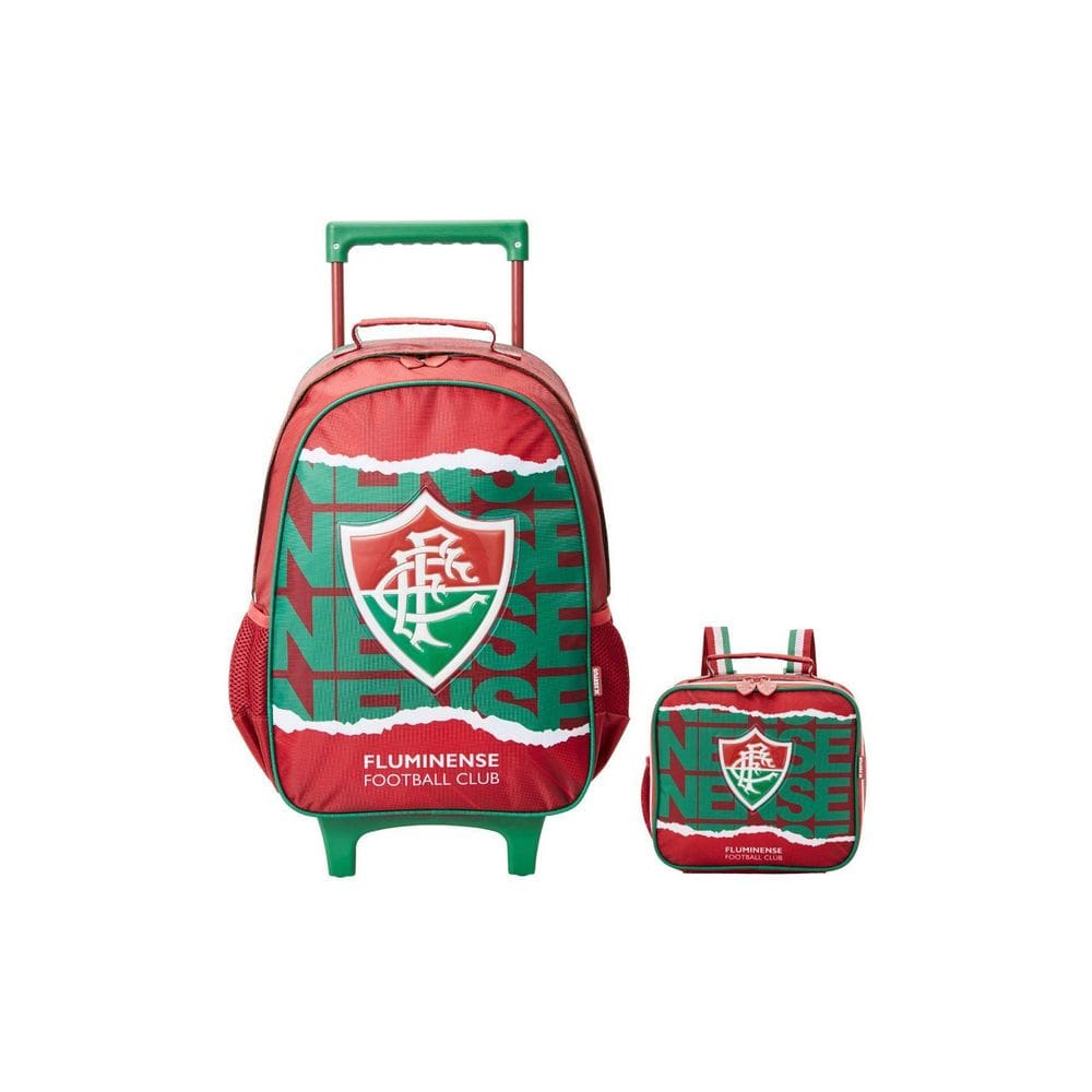 Kit Escolar Mochila De Rodinha +Lancheira Térmica Fluminense