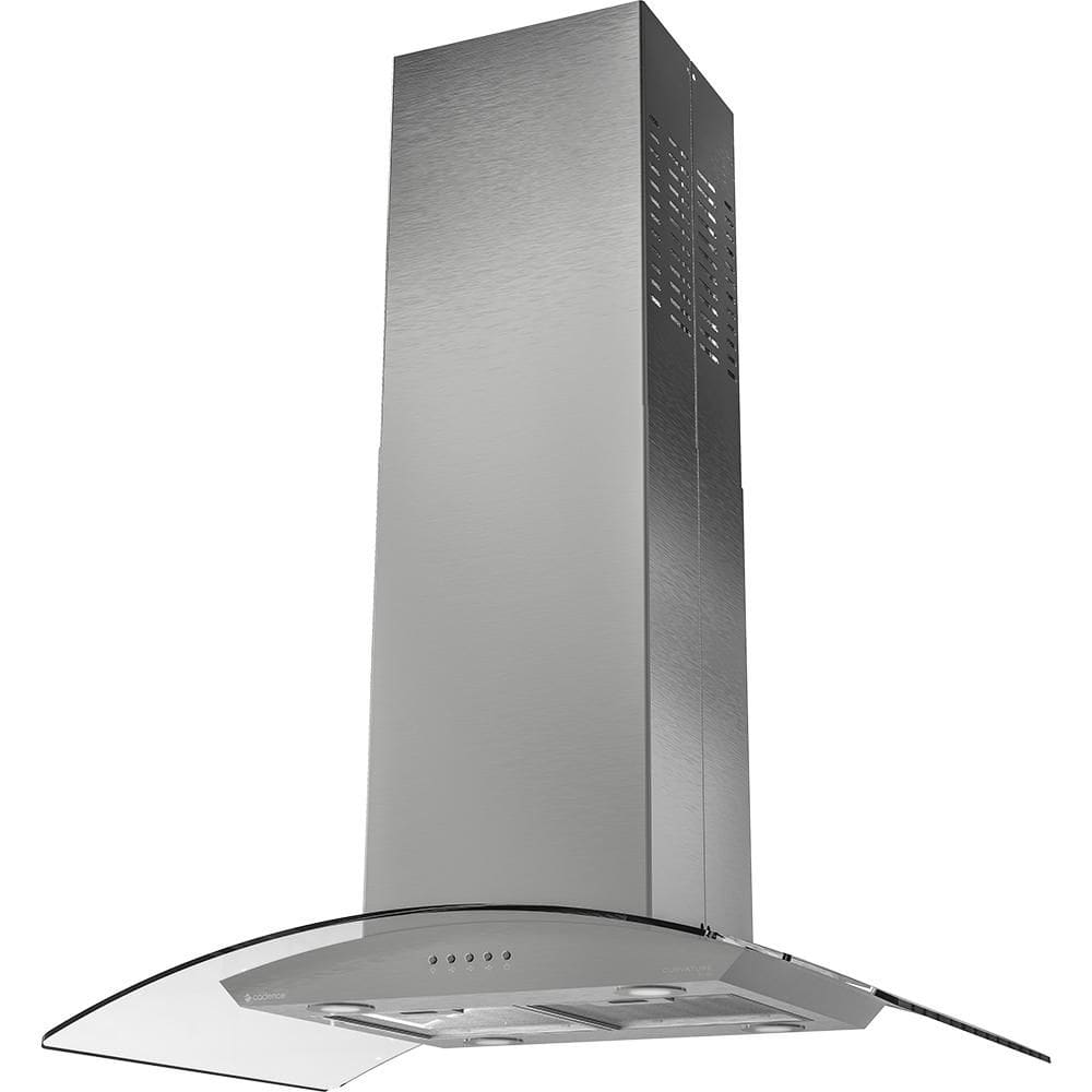 Coifa de Ilha 90cm Cadence Gourmet com Vidro Curvo Inox 180W 220V - CFA502