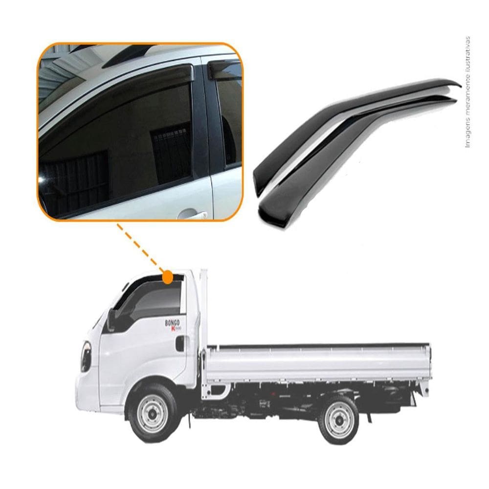 Calha De Chuva Ecoflex Kia Bongo 2004 2P