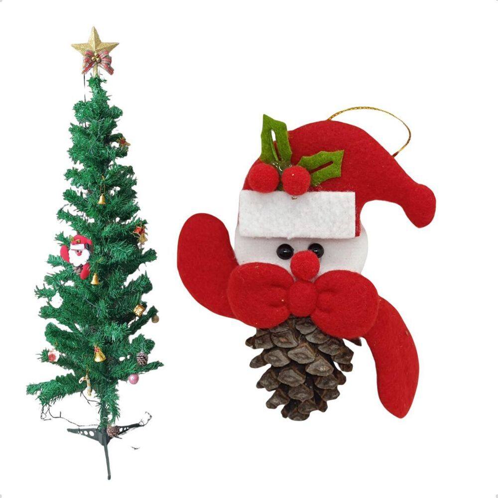 Enteite Natalino Para Árvore De Natal Papai Noel Na Pinha