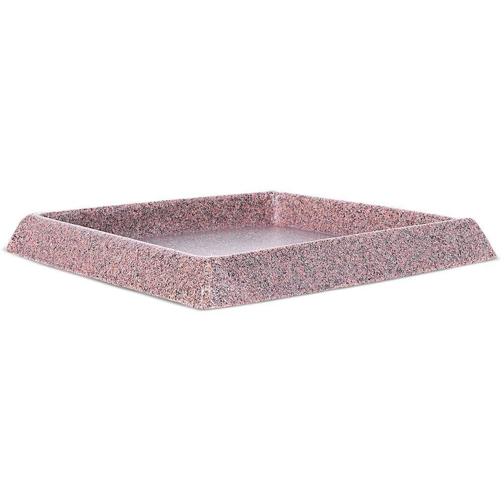 Prato para Vaso de Plantas Quadrado 21 pedra