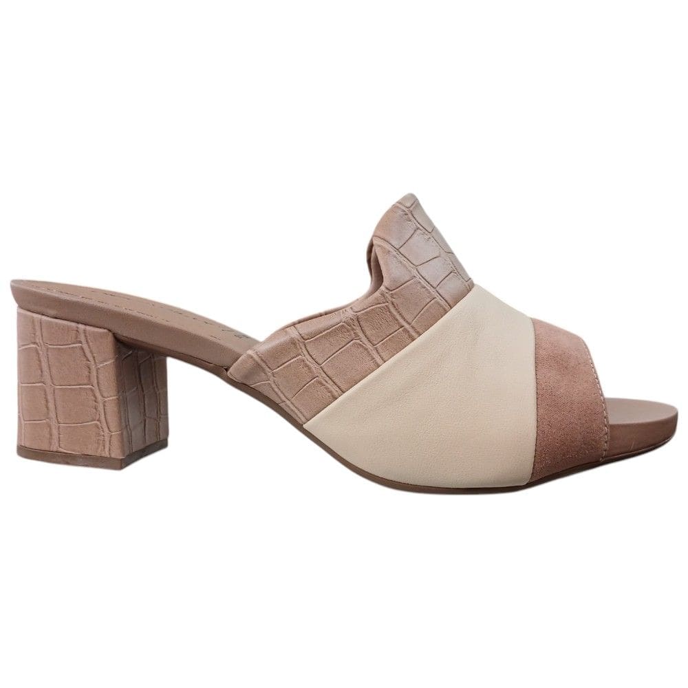 Tamanco Salto Grosso Piccadilly 562028 Feminino - Bege