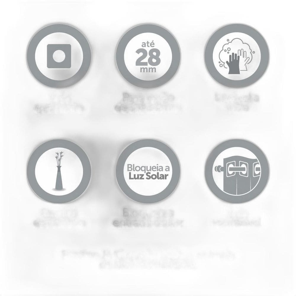 Cortina Blackout PVC 2,80m x 2,30m - Proteção Solar