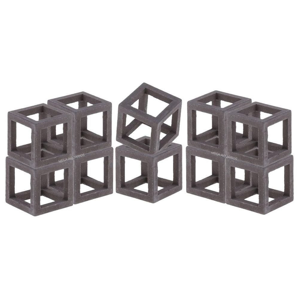Enfeite Aquario 10 Cubos Decoração Abrigo Camarões Peixes