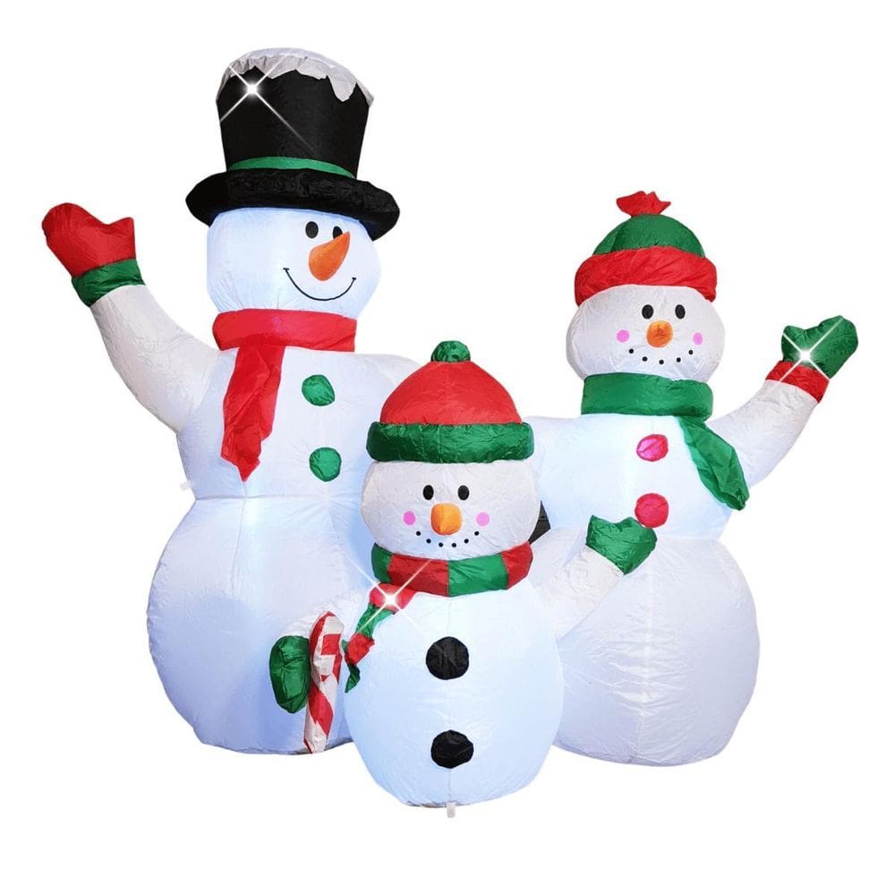 Boneco Neve Grande Natal Inflável Natalino Família 1,8M