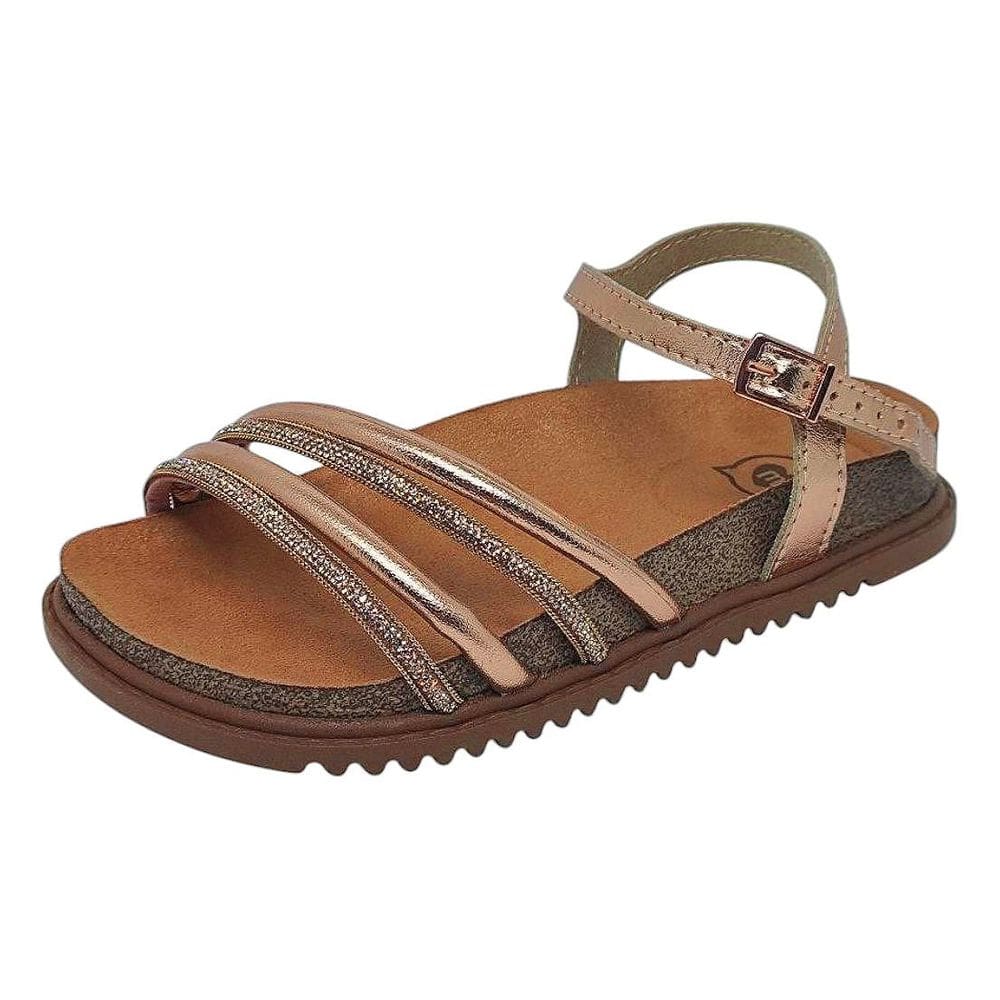 Sandalia Infantil Menina Pratica Moderna Strass Molekinha