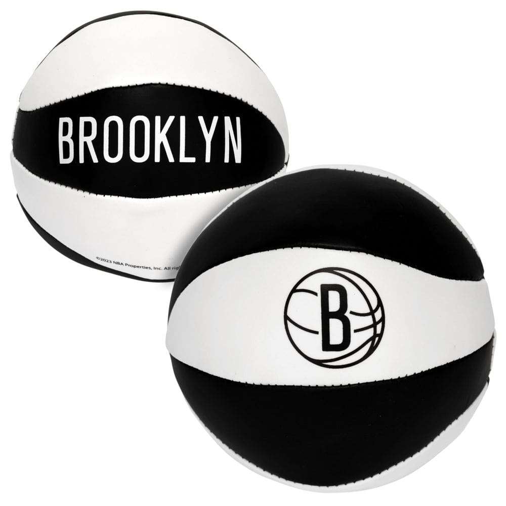 Bolas de basquete de brinquedo Franklin Sports NBA Brooklyn Nets, pacote com 2