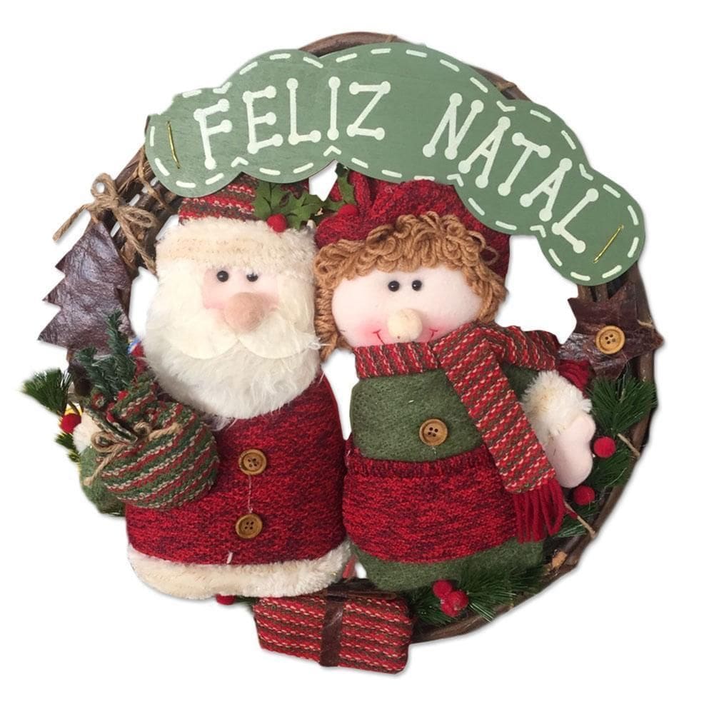 Guirlanda Casal Noel 40Cm Nataluz 27491 Enfeite De Natal