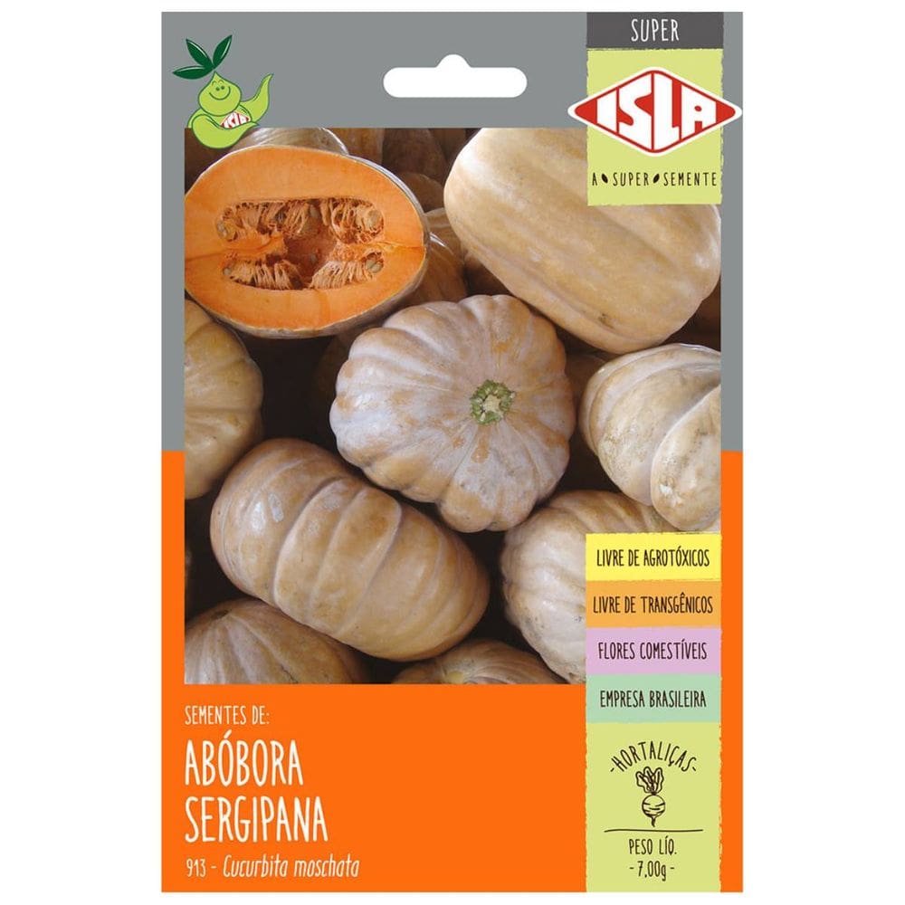 Sementes de Abobora Sergipana (Jerimum Leite) Super ISLA