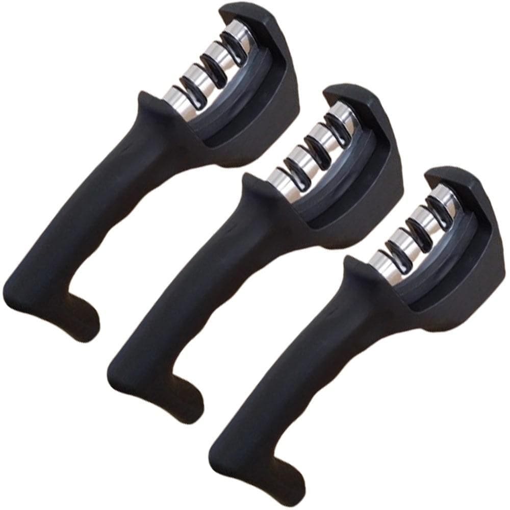 3 Afiador Amolador De Faca Tesoura 3 Fases Profissional 20Cm