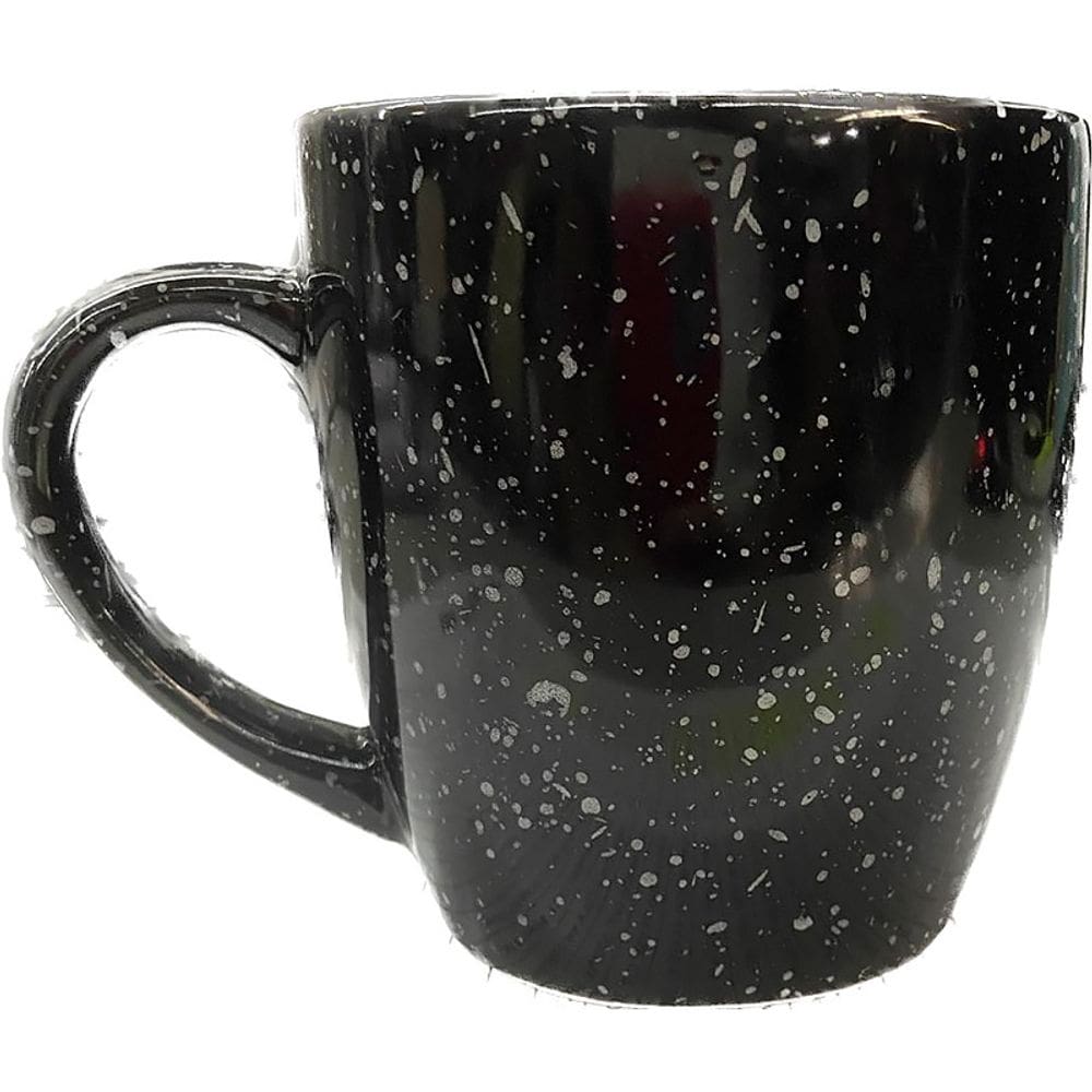 Caneca Senna Preta com Pintinhas Brancas 250ml CANC202PT - Hauskraft