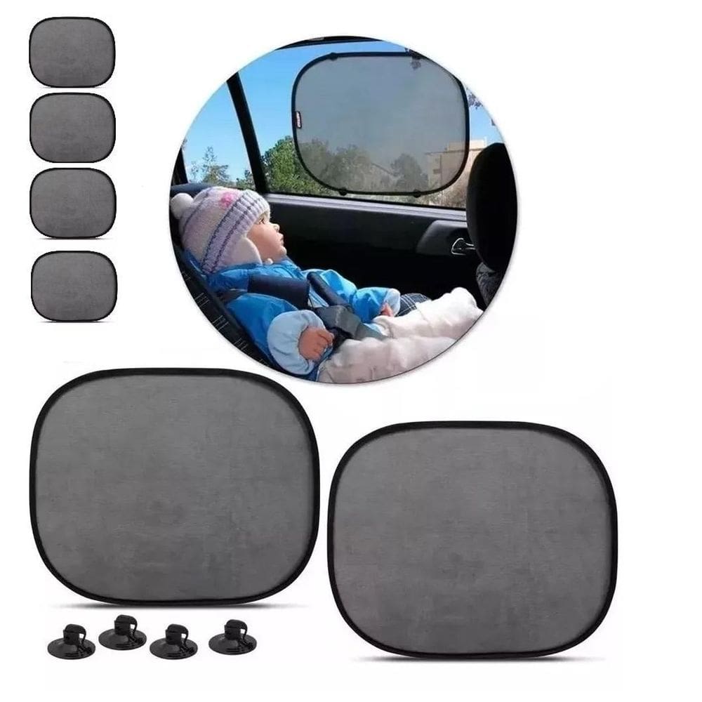 Kit 4 Protetores Para Vidros Carros Veículos Proteção Solar