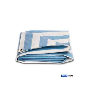 Lona multiuso Impermeável 310 3x3 Azul e Branca- Primelonas SK