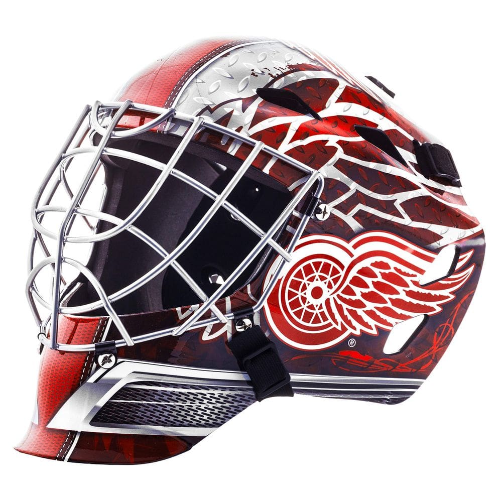 Máscara facial de goleiro Franklin Sports Detroit Red Wings NHL