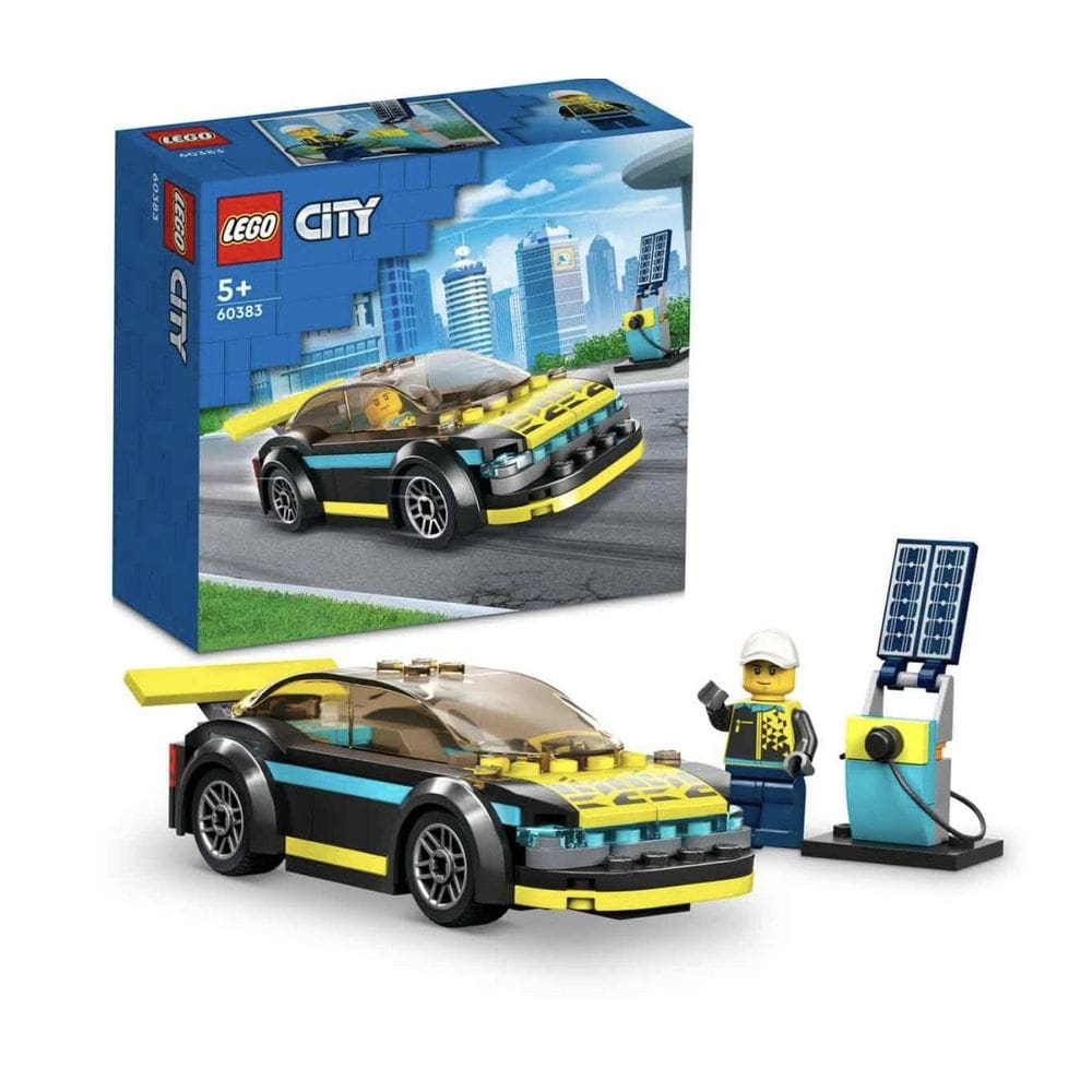 Carro esportivo elétrico LEGO City 60383 de brinquedo para crianças de 5 anos ou mais