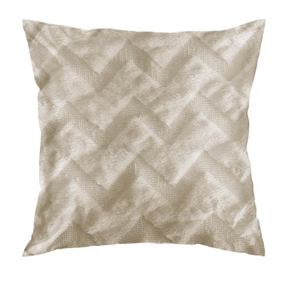 Capa De Almofada Plush 43 X 43 - Jolitex Marrom