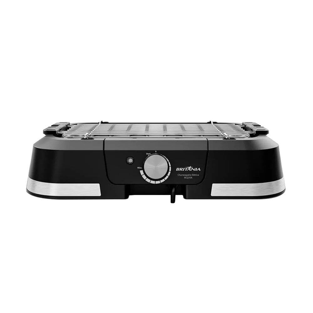 Churrasqueira Elétrica Britânia BCQ10A | 1500W, Preto/Inox