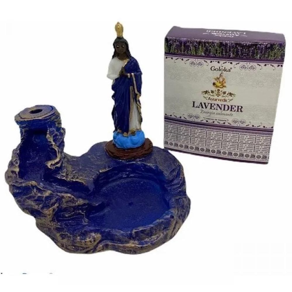 Kit Incensário Cascata Com 10Un De Incensos-Selecione Modelo