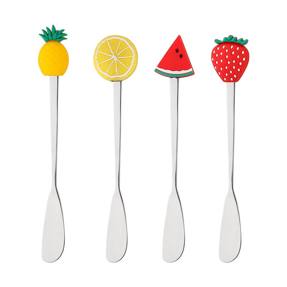 Conjunto 4 Espátulas Aço Inox Fruit Prata 28871 - Wolff
