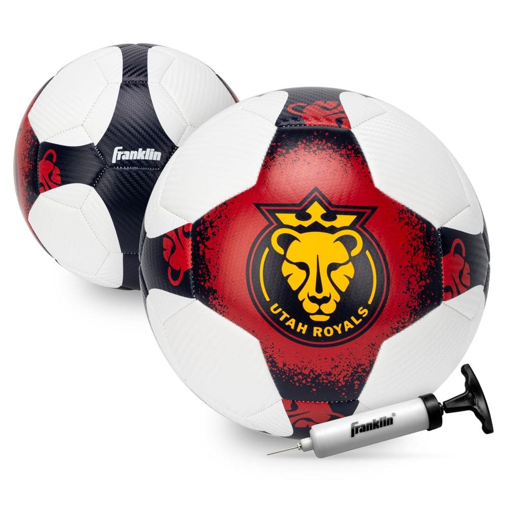 Bola de futebol Franklin Sports NWSL Utah Royals tamanho 5 com bomba