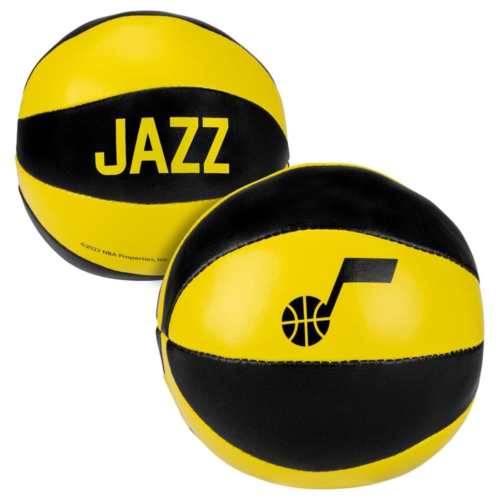 Bolas de basquete de brinquedo Franklin Sports NBA Utah Jazz 4", pacote com 2