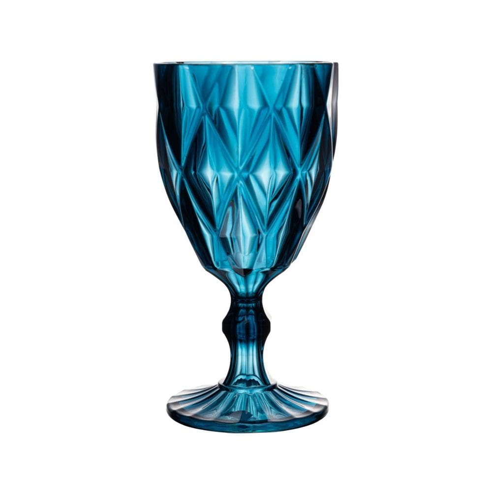 Taça de Acrílico Diamond Azul 330ml 220406 - Lyor