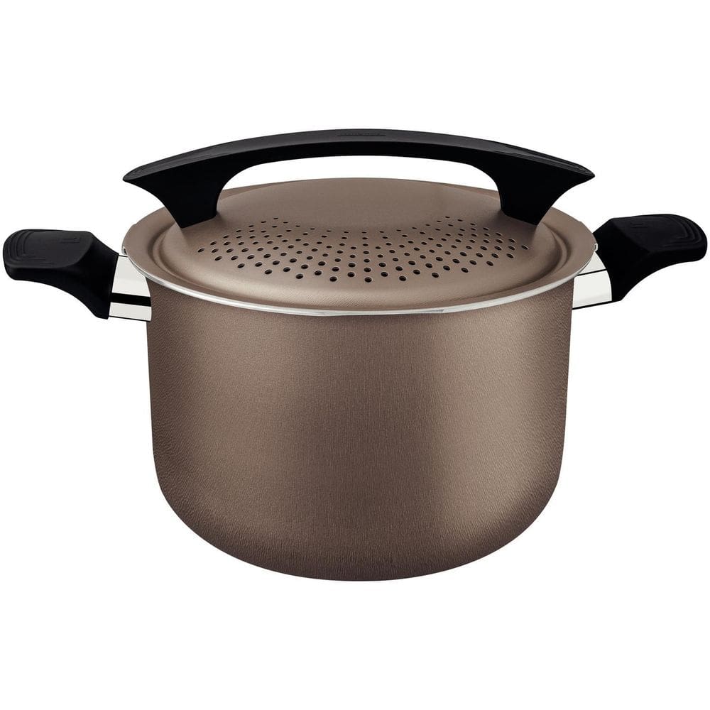 Espagueteira Tramontina Antiaderente Milazzo 22Cm Amêndoas