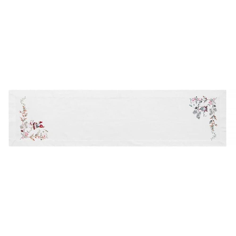Caminho de Mesa Gnomos Branco 45X170cm 1 pç 310241 - Copa e Cia