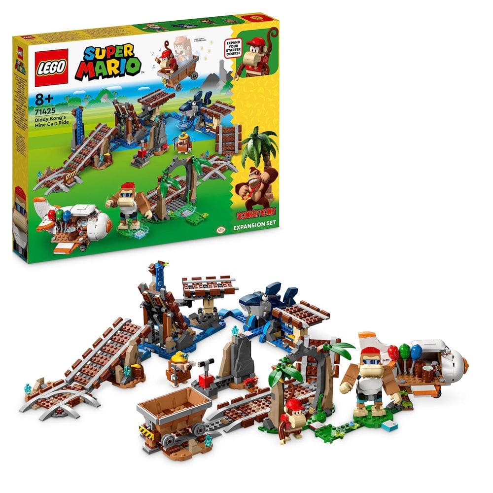 Conjunto de expansão LEGO Super Mario Diddy Kong Mine Cart Race