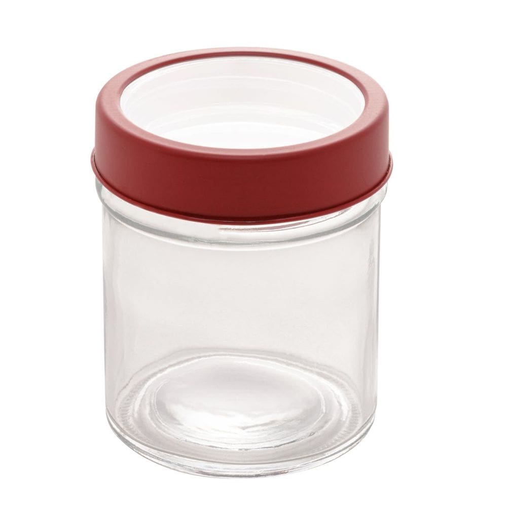 Pote de Vidro com Tampa em Acrílico Gastro Vermelha 350ml 1328 - Lyor