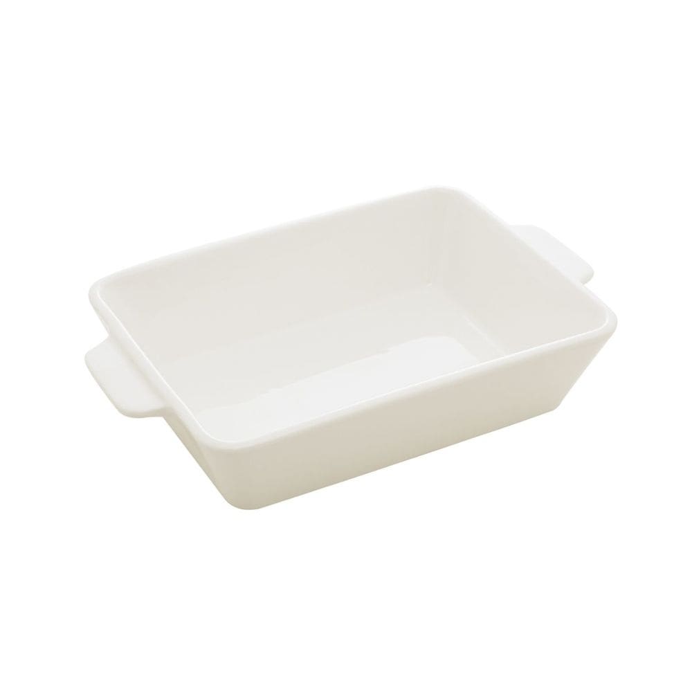 Refratário de Porcelana com Alça Basic Branco 14,5x23,5x5cm 5765 - Lyor