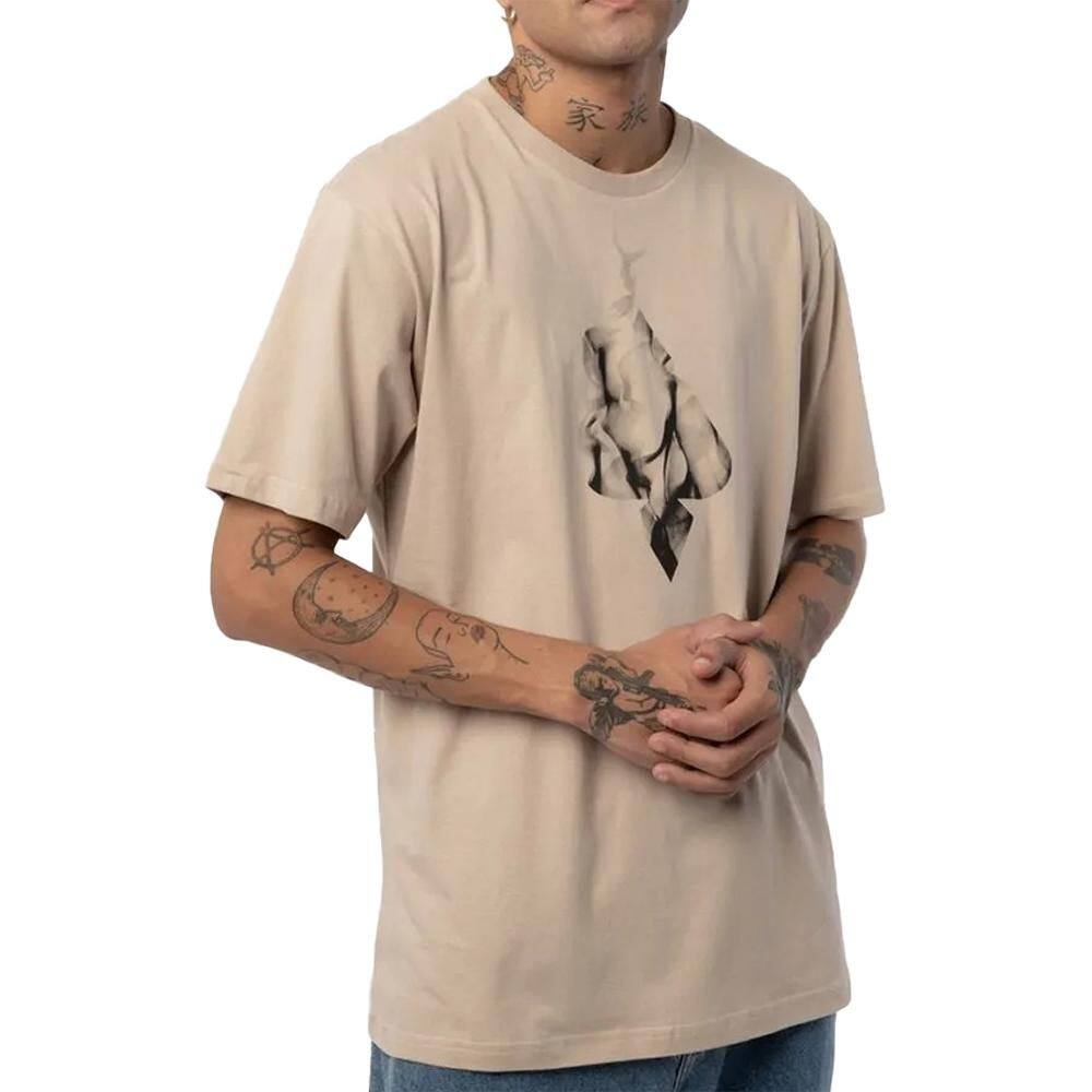 Camiseta MCD Espada Fogo Negro SM25 Masculina Areia Catedral