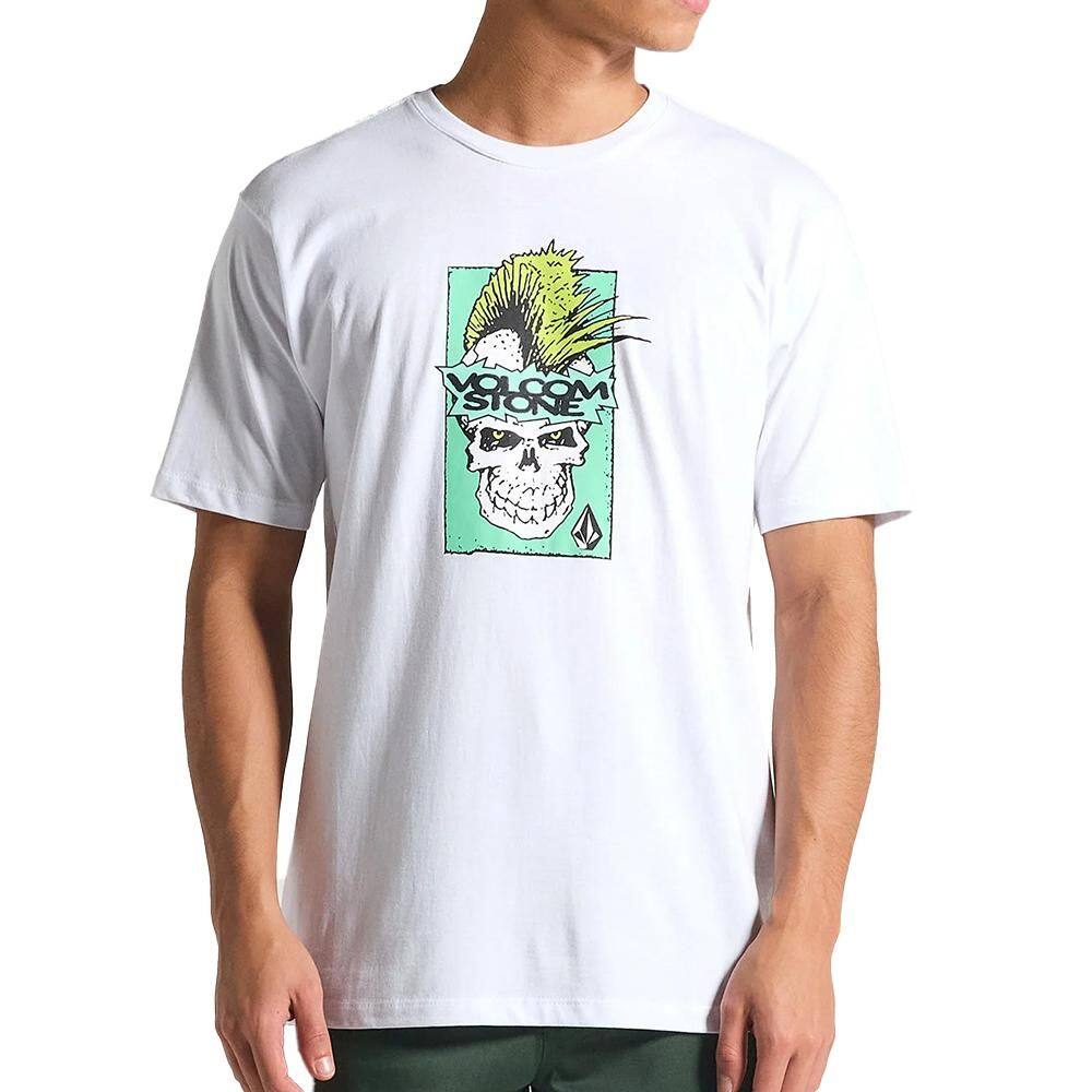 Camiseta Volcom Bringit SM25 Masculina Branco