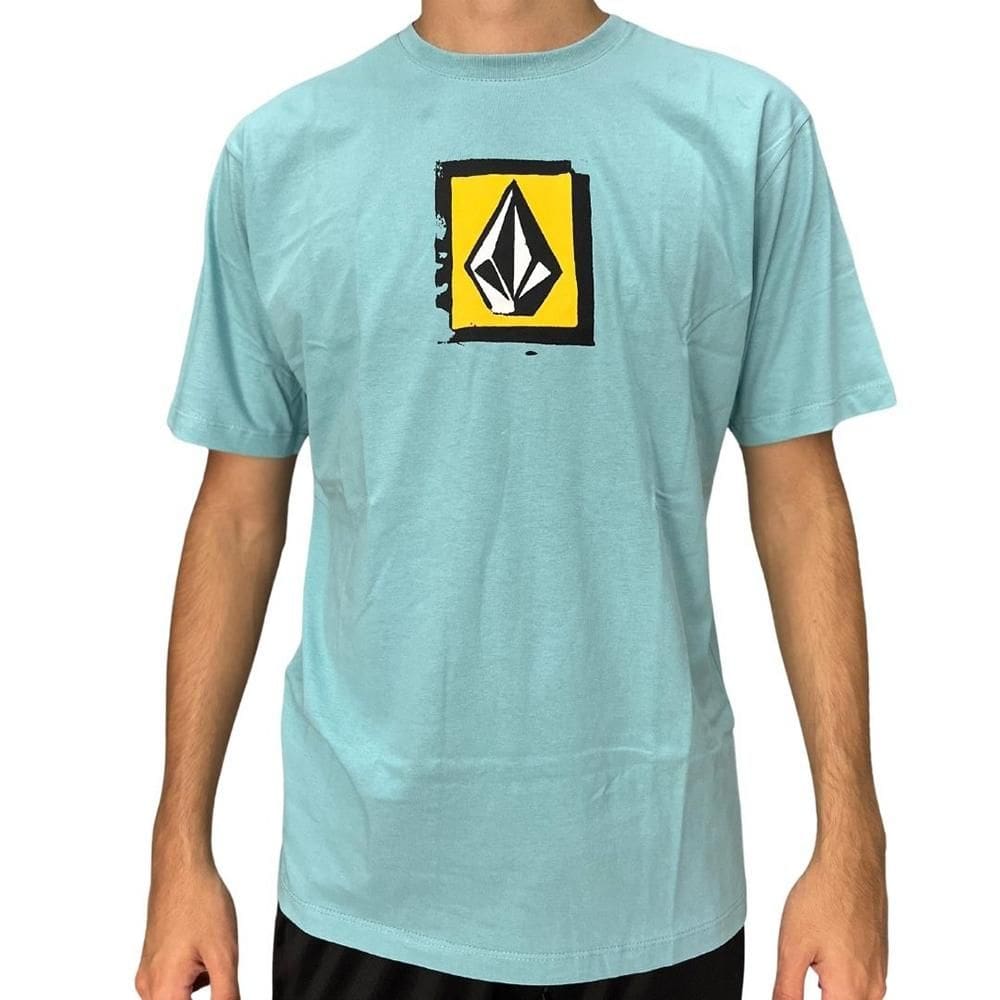 Camiseta Volcom Gradation SM25 Masculina Azul Médio