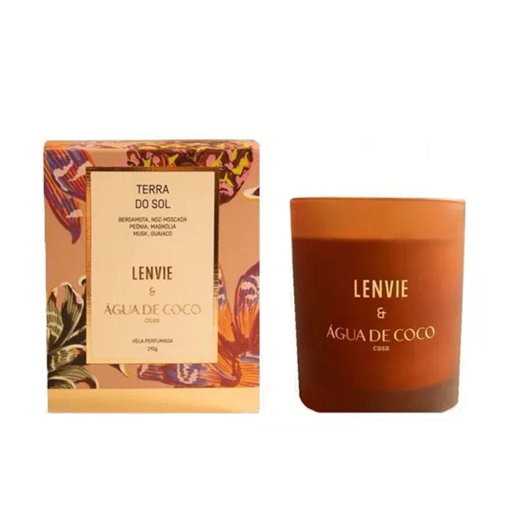 Vela Perfumada Terra Do Sol Lenvie + água De Coco 210g