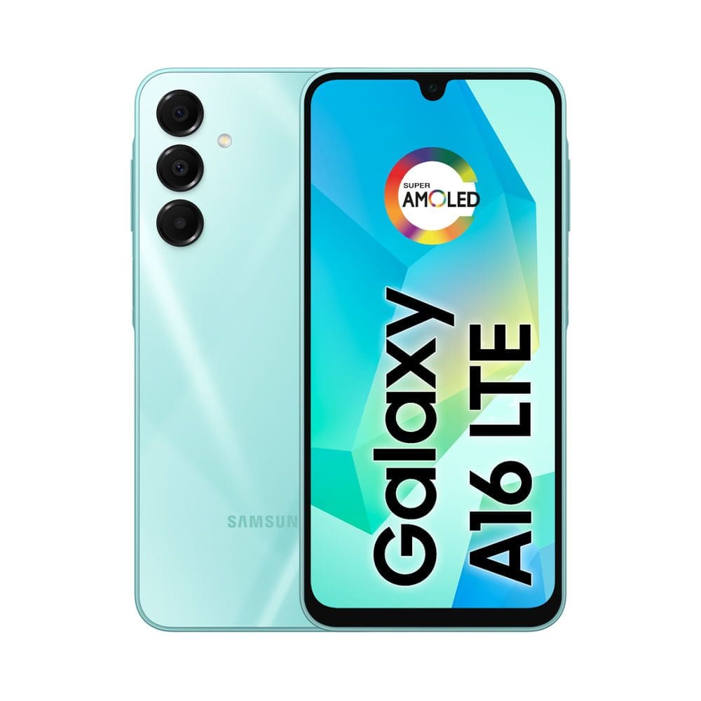 Celular Samsung Galaxy A16, 128GB + 4GB RAM, Câmera de até 50MP, Tela 6.7", NFC, IP54, Bateria 5000 mAh Verde Claro