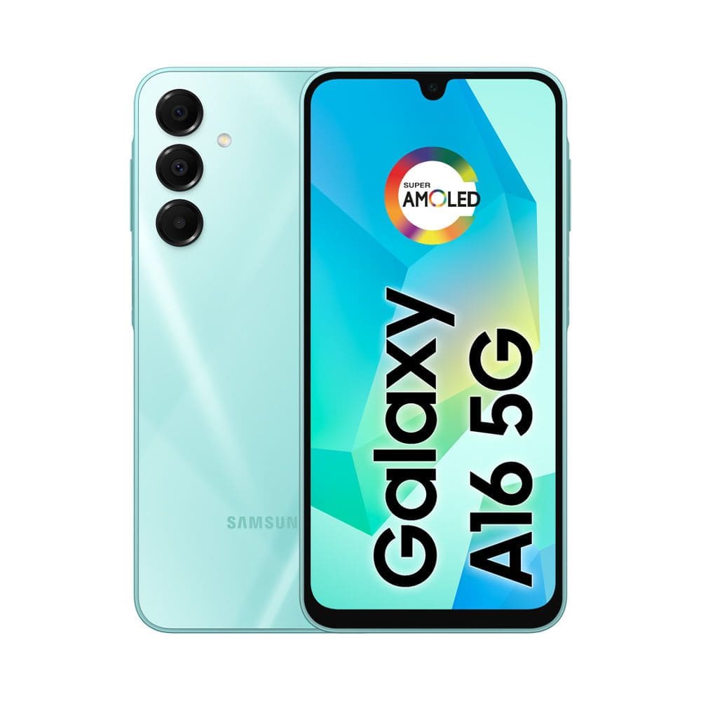 Celular Samsung Galaxy A16 5G, 256GB + 8GB RAM, Câmera de até 50MP, Tela 6.7\", NFC, IP54, Bateria 5000 mAh Verde Claro
