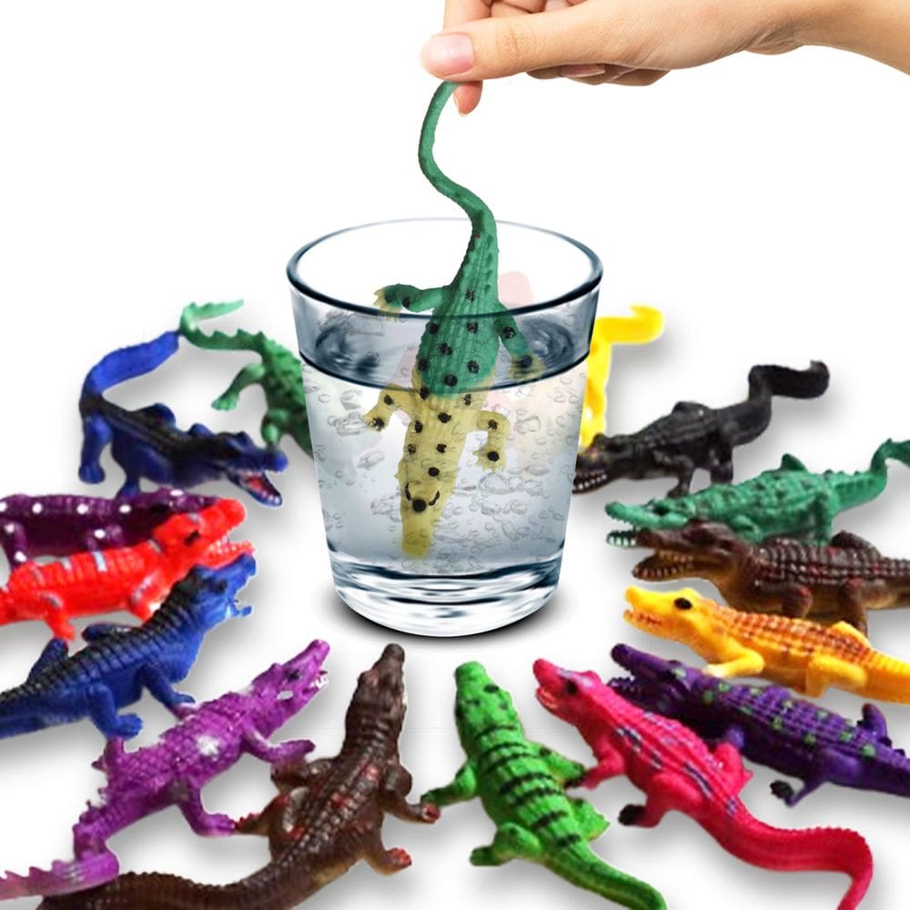 Brinquedo SENSORY4U Crocodile, 16 peças, boneco de ação de 15 cm, jacaré