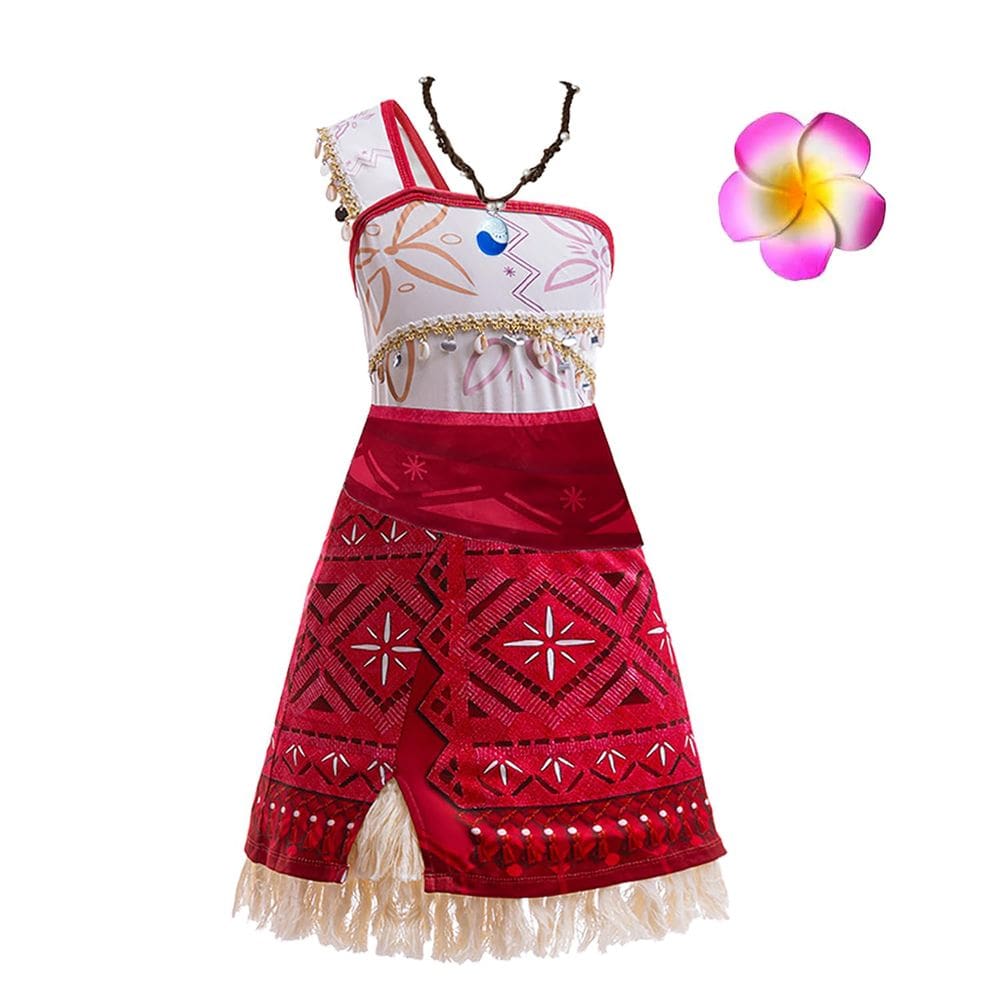 Traje Hewtwerck Moana Ocean Princess para meninas de 6 a 7 anos