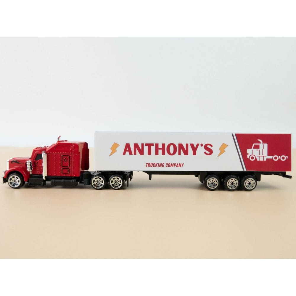 Caminhão de brinquedo MT WORLD Semi-caminhão personalizado personalizado com nome