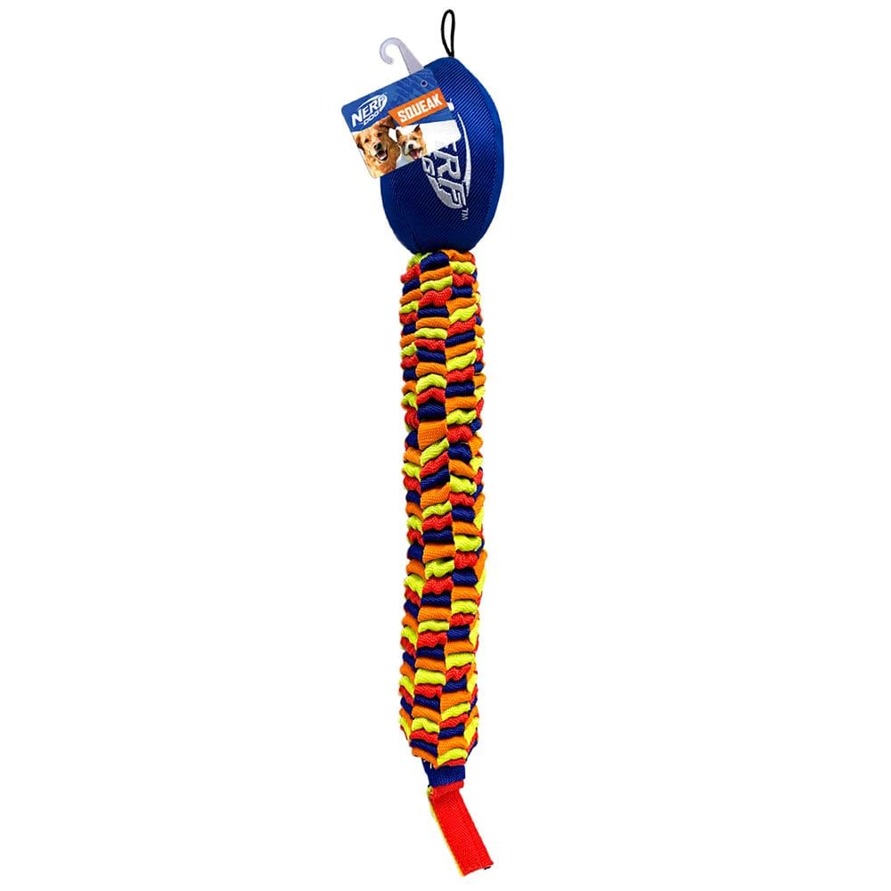 Brinquedo para cães Nerf Dog Vortex Chain Tug Rainbow 63,5 cm - azul/verde