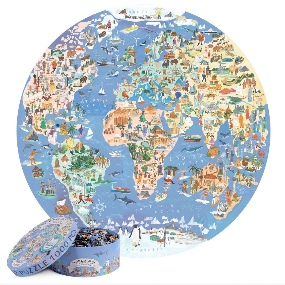 Jigsaw Puzzle bopster World Map 1000 peças para adultos