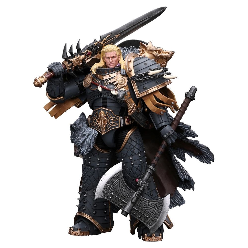 Boneco de ação JOYTOY Warhammer 40K Space Wolves Leman Russ