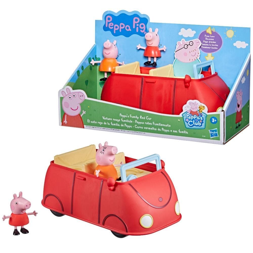 Peppa Pig Carro Vermelho do Papai Pig Com Musica e Sons F2184 Hasbro