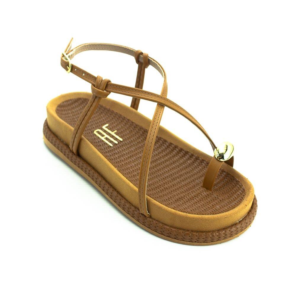 Sandália Feminina Anna Flor B48-856 - Marrom