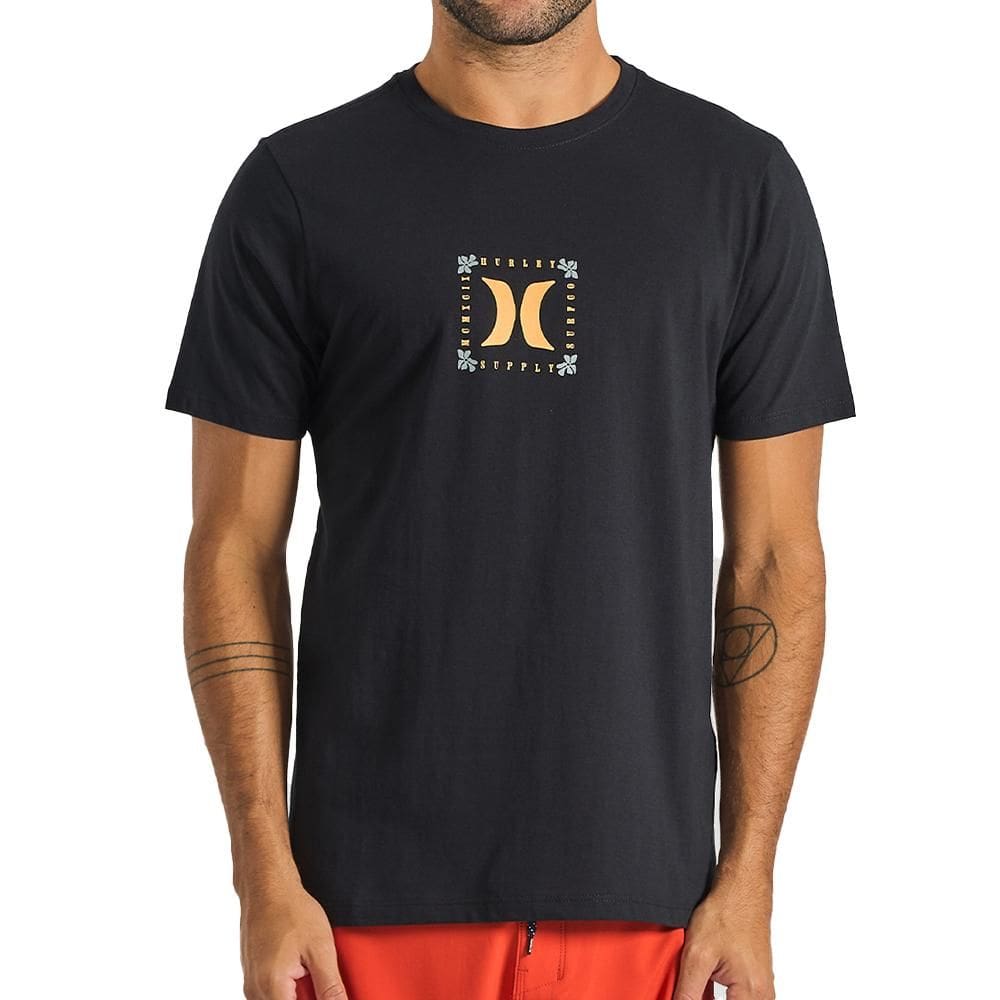 Camiseta Hurley Natural SM25 Masculina Preto