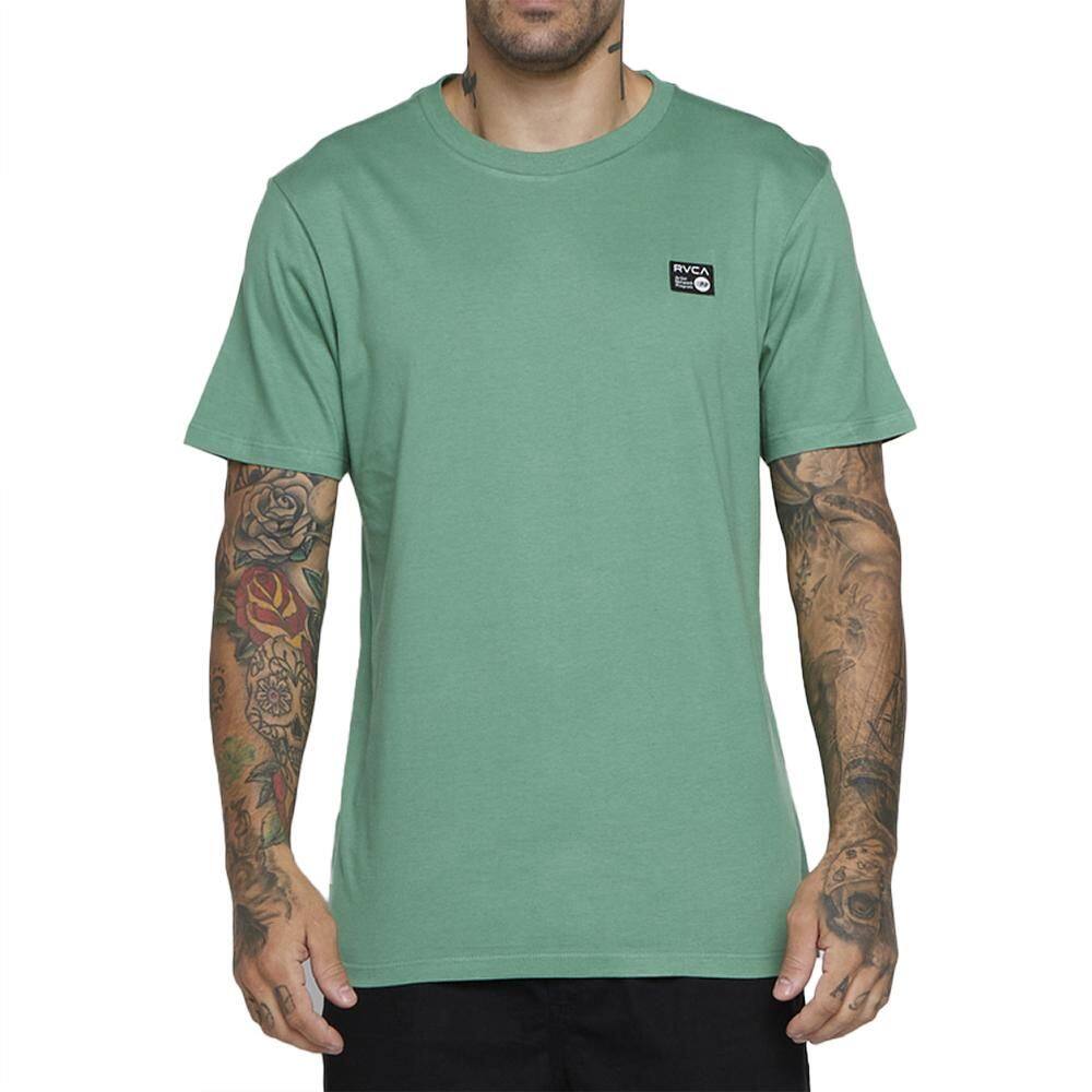 Camiseta RVCA Anp Label SM25 Masculina Verde